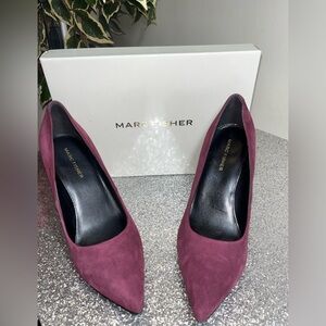 Women’s Marc Fisher Daniela Dark Red Suede Heels